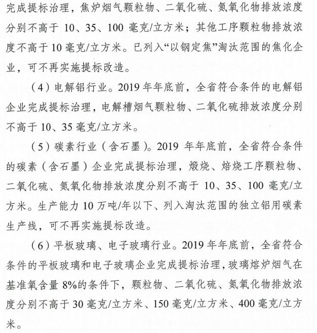 河南省2019年底前完成钢铁、水泥、焦化等六大行业超低排放改造