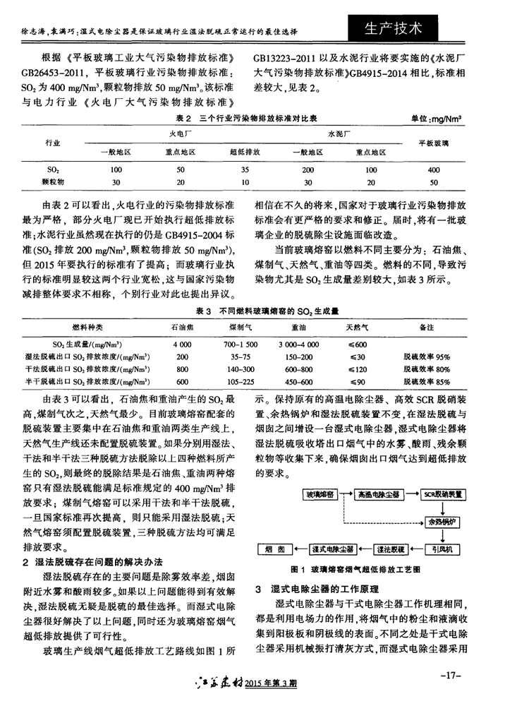 湿式电除尘器是保证玻璃行业湿法脱硫正常运行的*佳选择