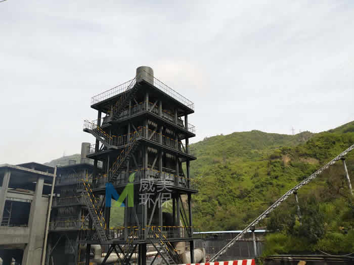 河北威美环保湖北黄磷炉前烟气湿电除雾器成功运行