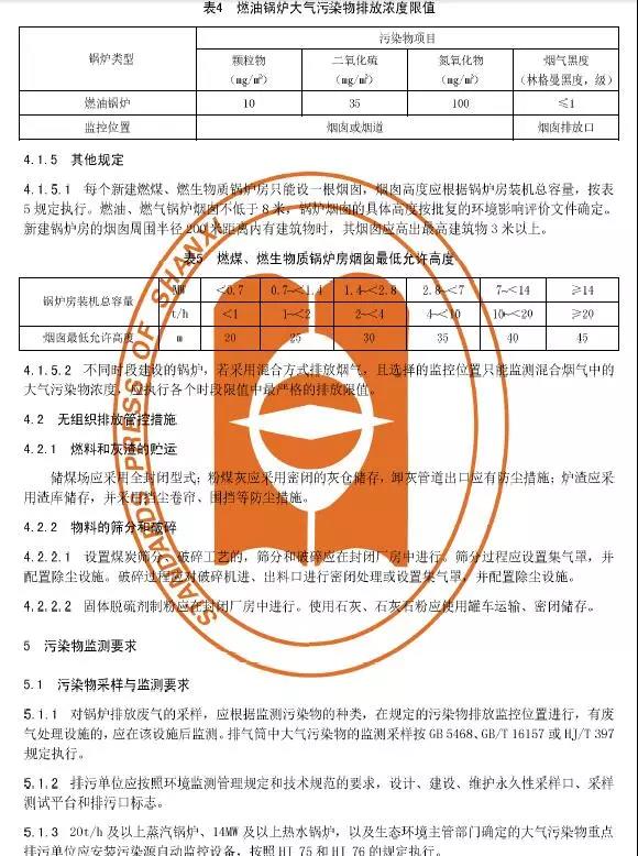 山西锅炉大气污染物排放标准（DB14/1929-2019）全文