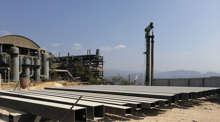 黄磷水淬渣湿式电除尘器施工现场